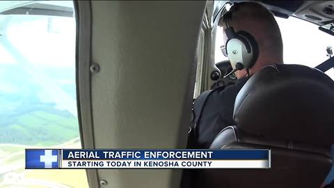 Wisconsin State Patrol to conduct aerial traffic enforcement along I-94 in Kenosha County
