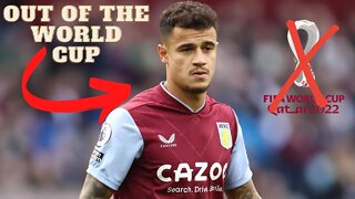 Philippe Coutinho Will Miss The World Cup #philippecoutinho #qatar2022 #astonvilla