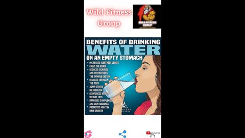 🔥Benefits of drinking water on an empty stomach🔥#fitness🔥#wildfitnessgroup🔥#shorts🔥