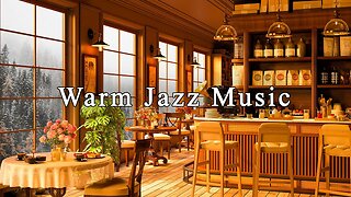 Cozy Coffee Shop Ambience & Relaxing Jazz Instrumental Music ☕ Cozy Jazz Music for Relax, Study Cozy