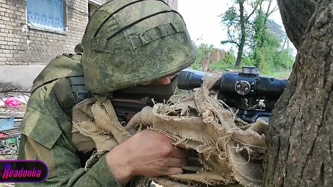 ‼️Снайпер НМ ДНР проверяет оружие перед выходом тактической группы на боевое задание #спецоперация