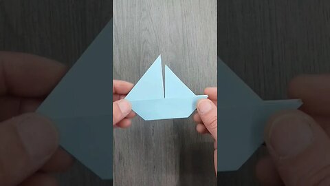 Origami easy 2D paper sail boat with Ski #origami #howto #diy #paper #sailboat #diyorigami