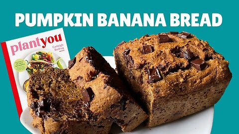 Easy One Bowl Pumpkin Banana Bread from PlantYou Book