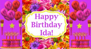 Happy Birthday 3D - Happy Birthday Ida - Happy Birthday To You - Happy Birthday Song