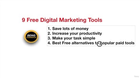 9 FREE Best Digital Marketing Tools That Will Blow Your Mind COURSE