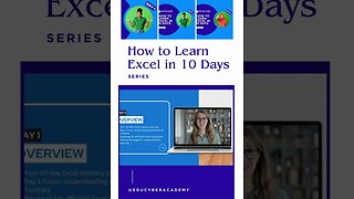 How to Learn Excel in 10 Days.