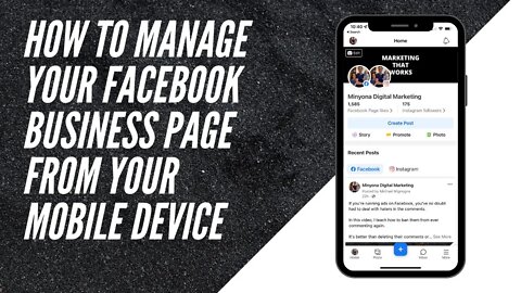 How to Manage Your Facebook Business Page from Your Mobile Device
