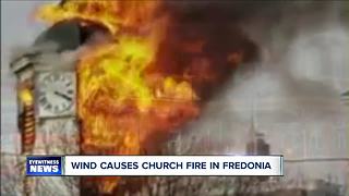 Wind causes church fire in Fredonia