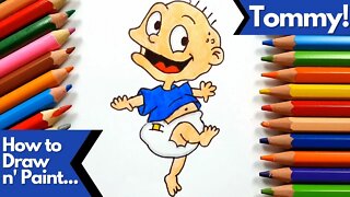 How to draw and paint Tommy Rugrats