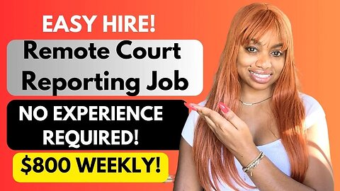 Easy Hire! Get Paid $800 Weekly-Process Court Audio *No Phone* No Exp Needed! Work From Home Jobs