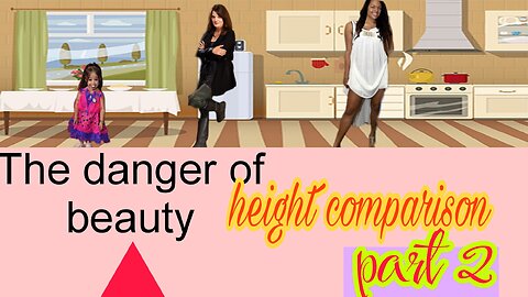 Height comparison of attractive women, part 2, worlded deta3d