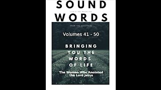 Sound Words, The Women Who Anointed the Lord Jesus