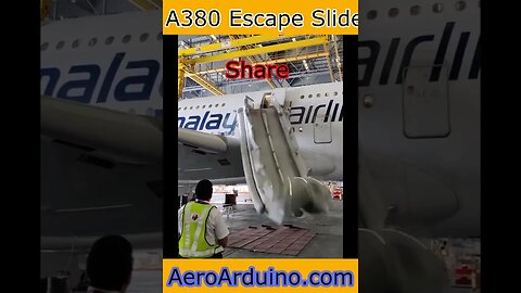 Airbus #A380 Emergency Escape Slide #Aviation #Flying #AeroArduino