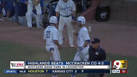 Highlands advances to Kentucky baseball finals