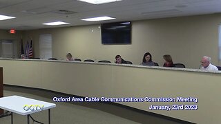 Oxford Area Cable Communications Commission Meeting: January, 23rd 2023