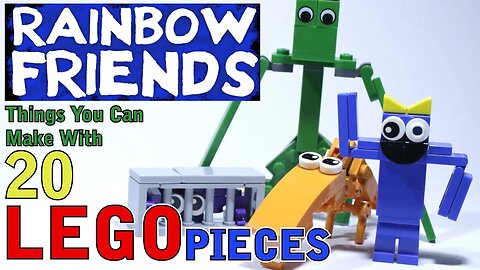 10 Rainbow Friends things you can make with 20 Lego pieces
