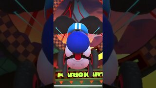 Mario Kart Tour - Light-blue Toad (Pit Crew) Gameplay (Penguin Tour Ranked Cup Reward Driver)