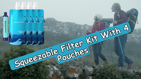 Membrane Solutions Portable Water Purification Unit, Squeezable Filter Kit With Pouch Review