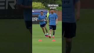 Lionel Messi back training with Argentina after World Cup victory