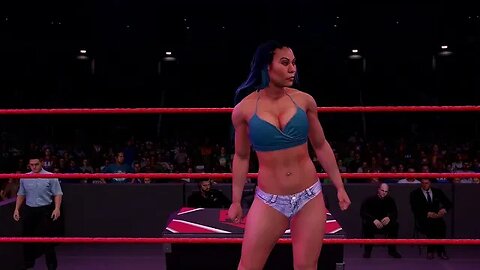 WWE 2K22 - RAW: Mia Yim VS Peyton Royce Match [4K]