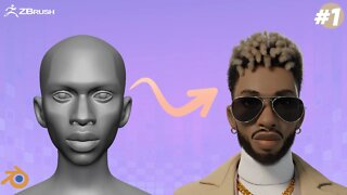 how to create stylized character speedthrough | Part 1 | sculpting | ZBrush |Blender tutorial