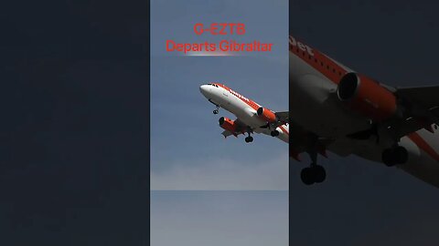 Edge of Runway; Gibraltar Airport easyJet Departs