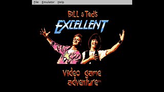 Nes game title screen: Bill and ted's exellent adventure