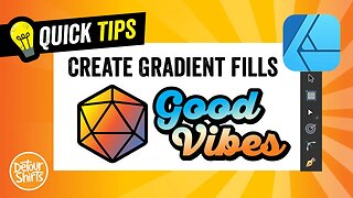 Affinity Designer Quick Tips | Easy Gradient Fill Tutorial for T-Shirt Design & Print on Demand