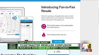 Ticketmaster reseller confusion