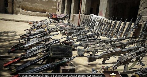 Taliban Shows off Seized US Weapons, Night Vision, Radios & Equipment