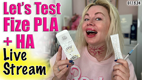Live Fize PLA+HA Cannula Neck Treatment!!!! AceCosm, Code Jessica10 Saves you money