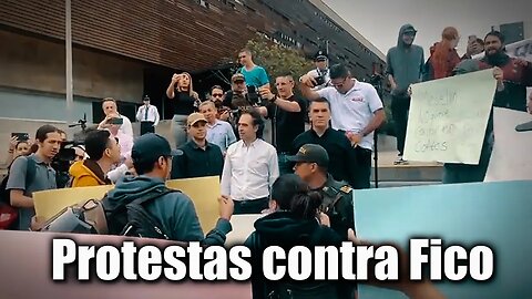 🛑un grupo de jóvenes protesto contra el candidato Fico Gutiérrez en el Parque de los Pies Descalzos👇