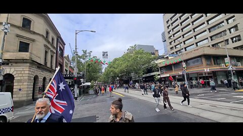 LIVE - Protest Melbourne NOW THE LINE