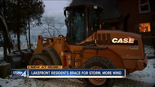 Lakefront residents prepare for another round of potentially big waves
