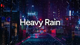 Heavy Rain in City | 10 Hours of Heavy Rain to Fall Asleep in 2 Minutes, White Noise Rain