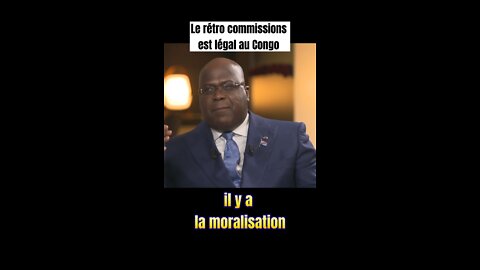 #Rdc #Drc #Congo Le rétro commissions est légal au Congo