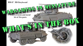 🔴 What's in the Box ☺ Perry Blitzkrieg Miniatures BM 67 28mm ww2 US M8 Greyhound AC