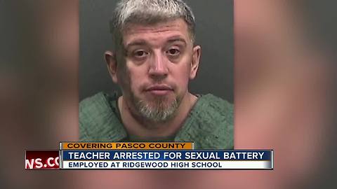 Pasco County teacher arrested for inappropriate sexual contact with 16-year-old student