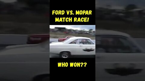Ford vs. Mopar Match Race! Who Won? #shorts