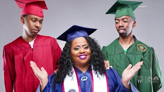 Rapper Kitty Lundan and sons receive diplomas as 2021 graduates