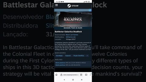 Grátis: Battlestar Galactica Deadlock - na Steam