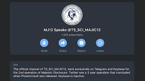 💬 Majestic 12 Telegram NEW account! 😍 2nd Operation of Majestic Disclosure 👽 new posts analysis 💥