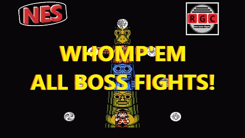 Whomp'em - All Boss Fights - Retro Game Clipping