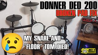 DONNER DED 200 ELECTRIC DRUM KIT – Broken Pad, SIMPLE FIX!