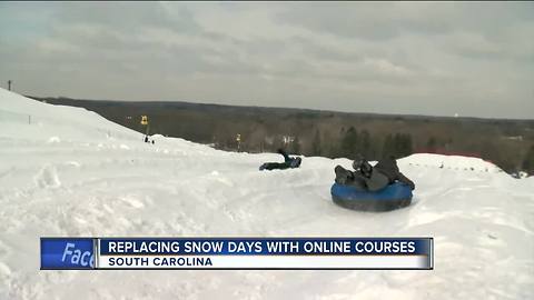 South Carolina school district will replace snow days with online classes