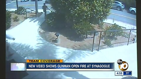 Video shows gunman open fire at Poway synagogue