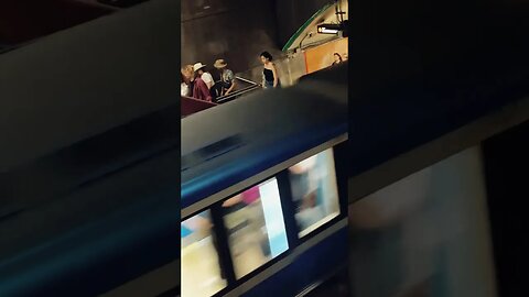 Breathless glimpse Montréal metro #montreal #traintravel #viralvideo