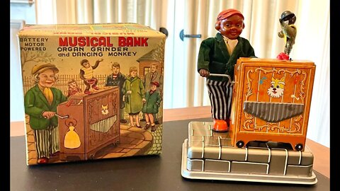 Musical Bank has both an Organ Grinder & a Dancing Monkey 🐒