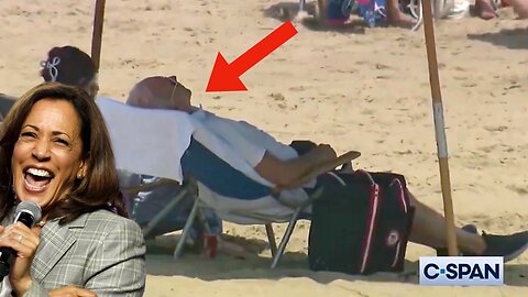 Biden Passed Out At The Beach While Harris Cackles