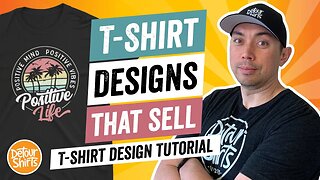 T-Shirt Designs That Sell - T Shirt Design Tutorial for Non-Designers, Make This for Print on Demand